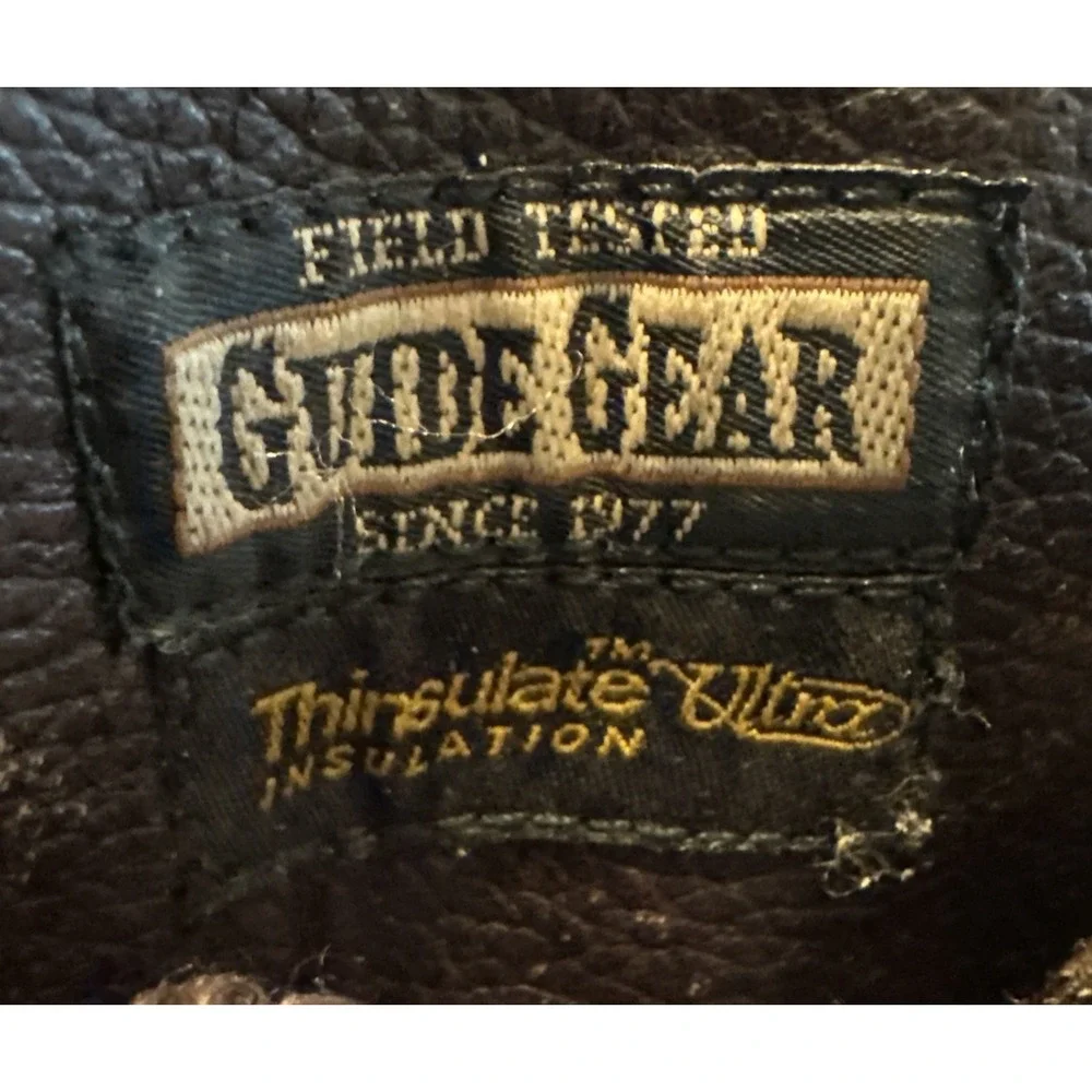 Guide Gear Men's 10.5 Brown Leather Waterproof Insulated Hunting Work Boots